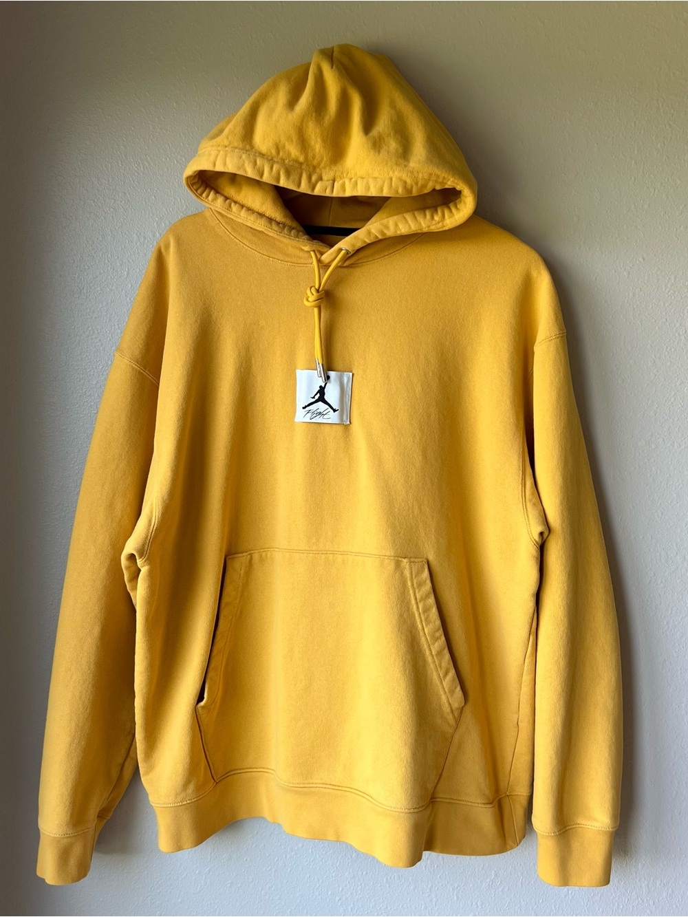 Nike Air Jordan Statement Fleece Hoodie Men’s XL Pollen Gold Sweatshirt *READ